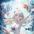 水中の美女 3枚目