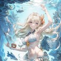 水中の美女 2枚目