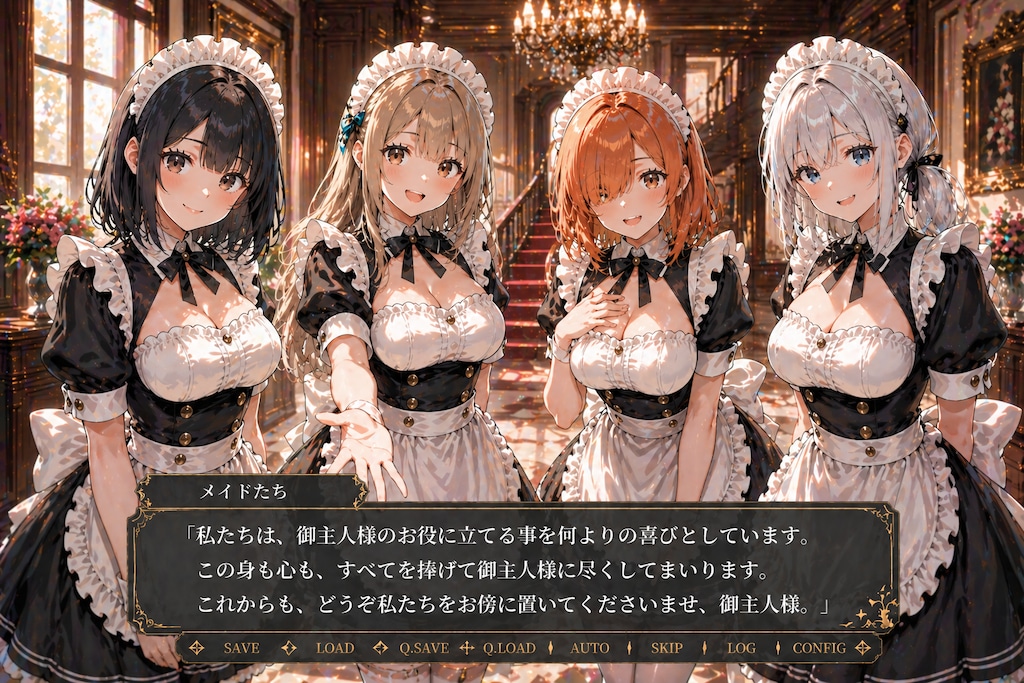 メイドたちと過ごす甘々な生活