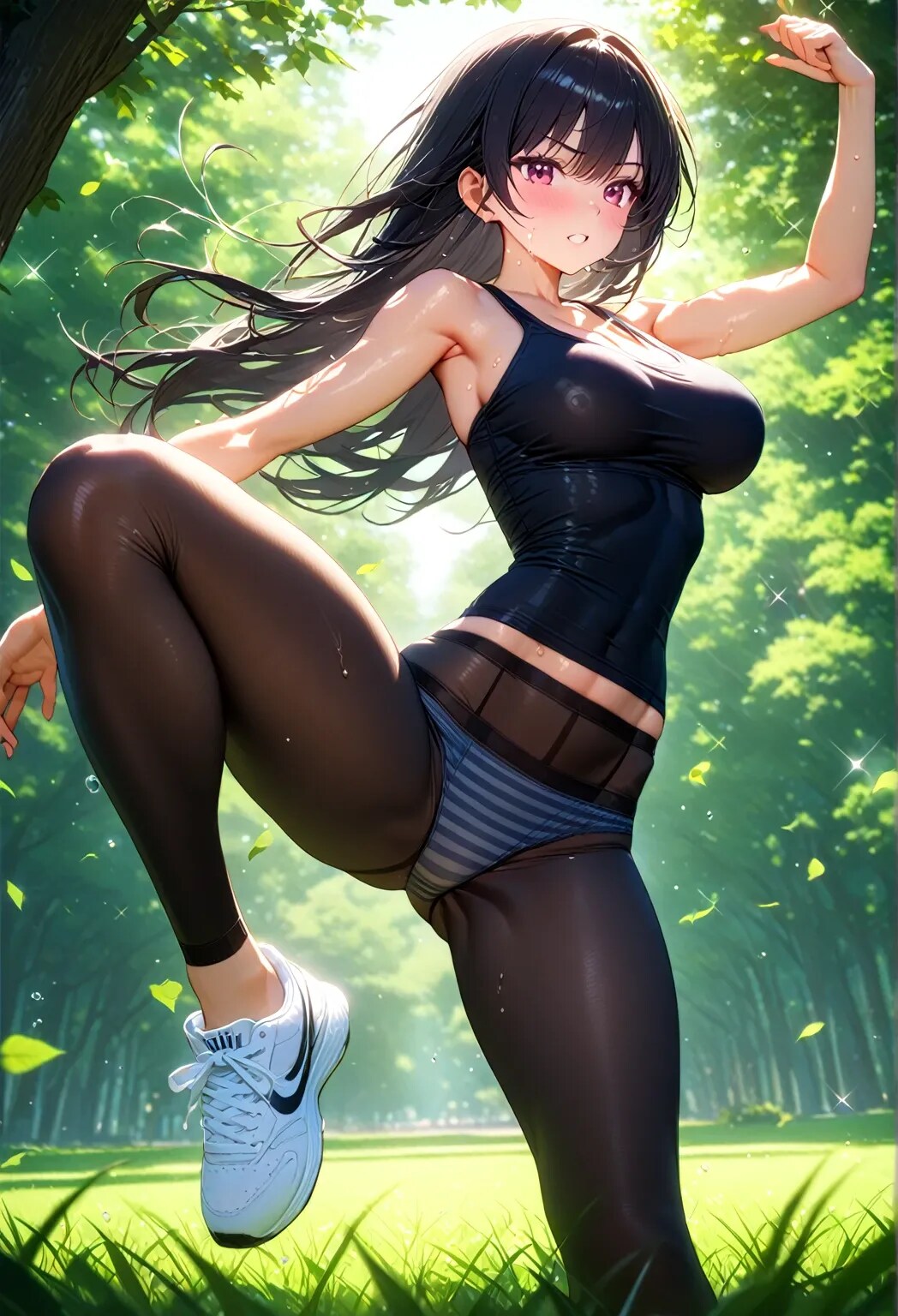 縞々パンツ