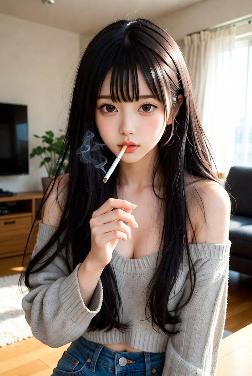 咥え