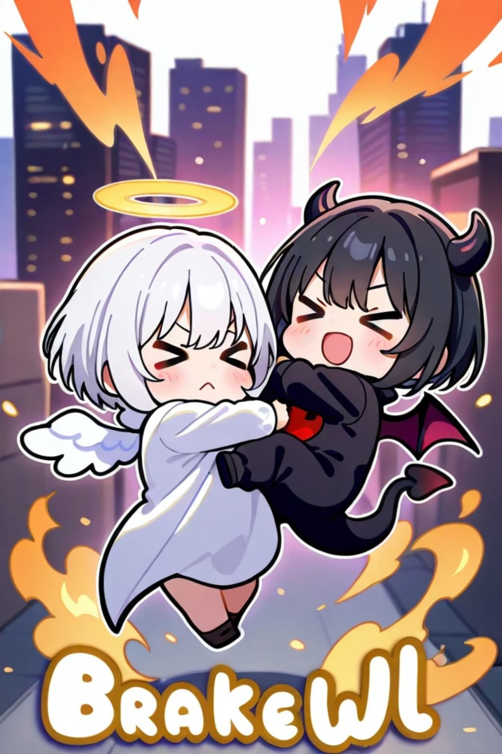 双子の天使と悪魔ちゃん