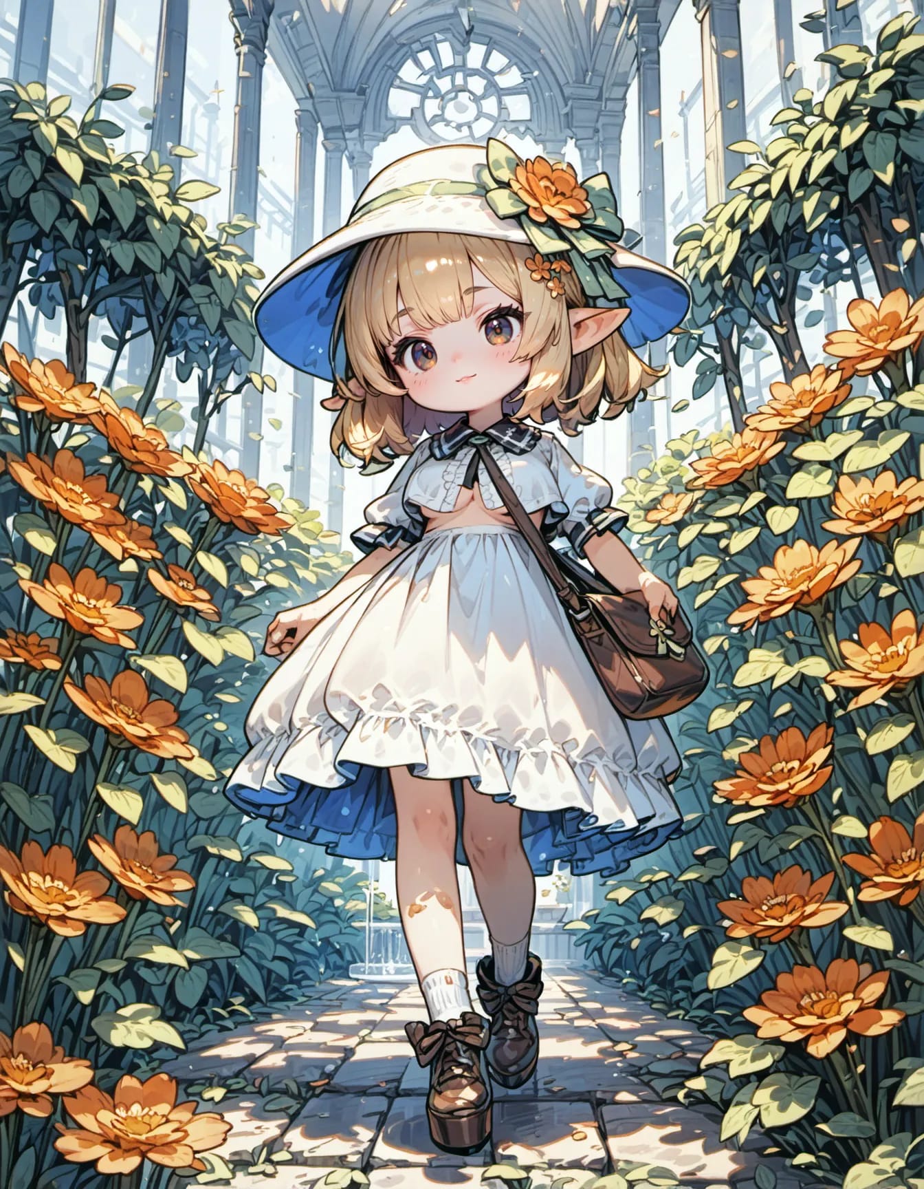 Tiny Steps in the Orangery | の人気AIイラスト・グラビア