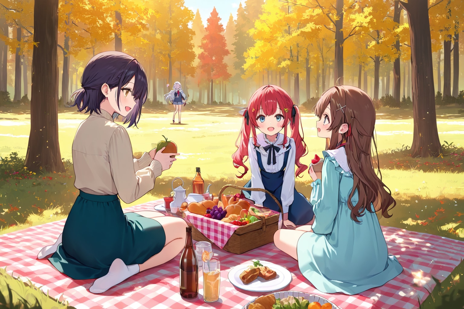 仲良くお弁当。 | の人気AIイラスト・グラビア