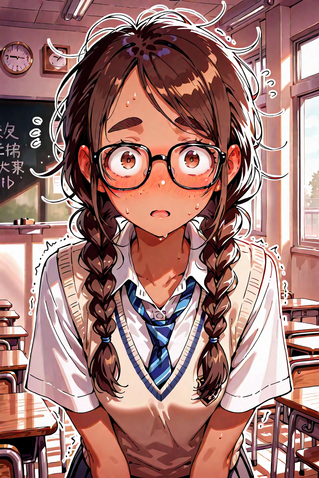 緊張（フリーズ） | の人気AIイラスト・グラビア