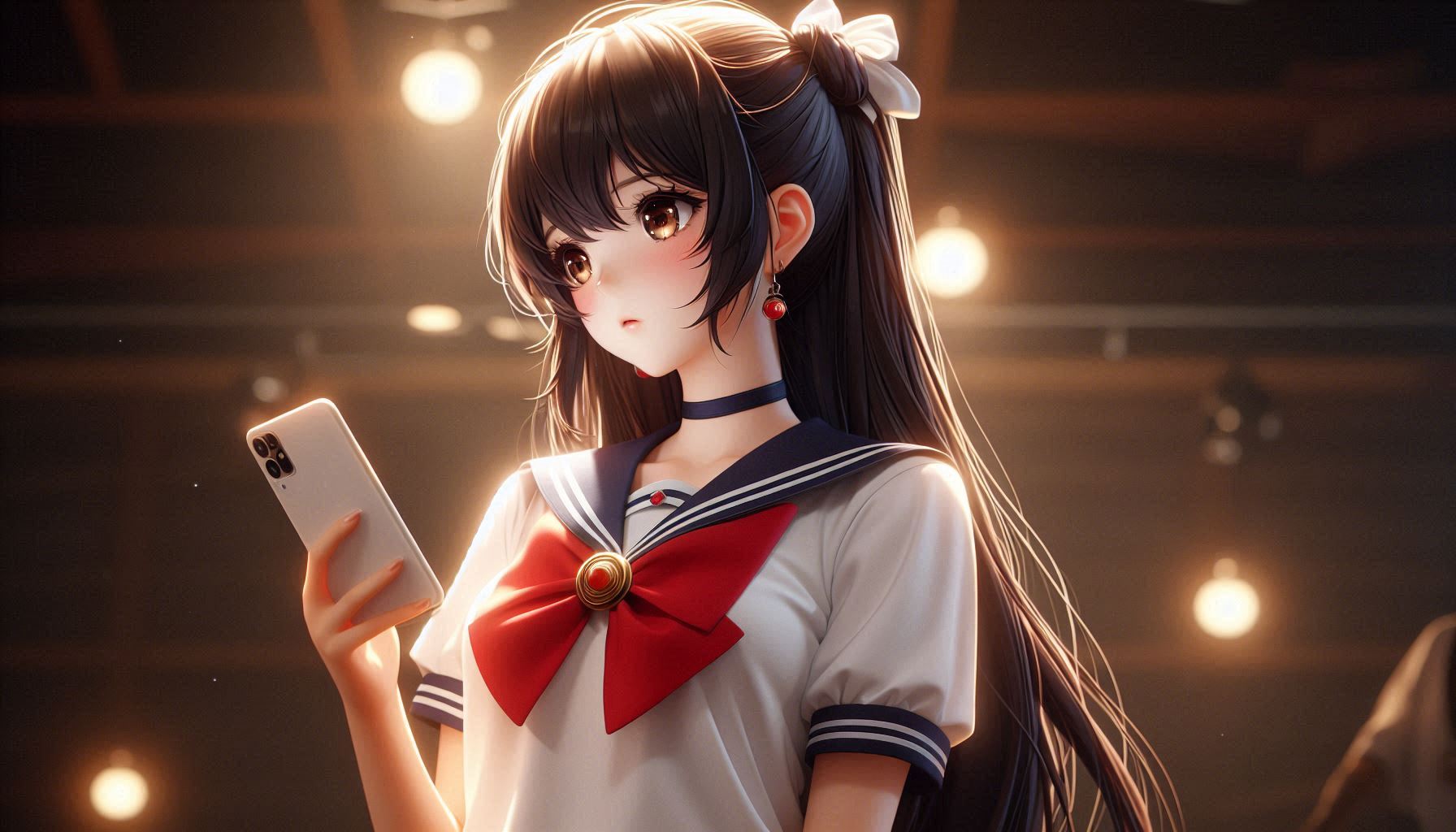 舞台上の女子高生