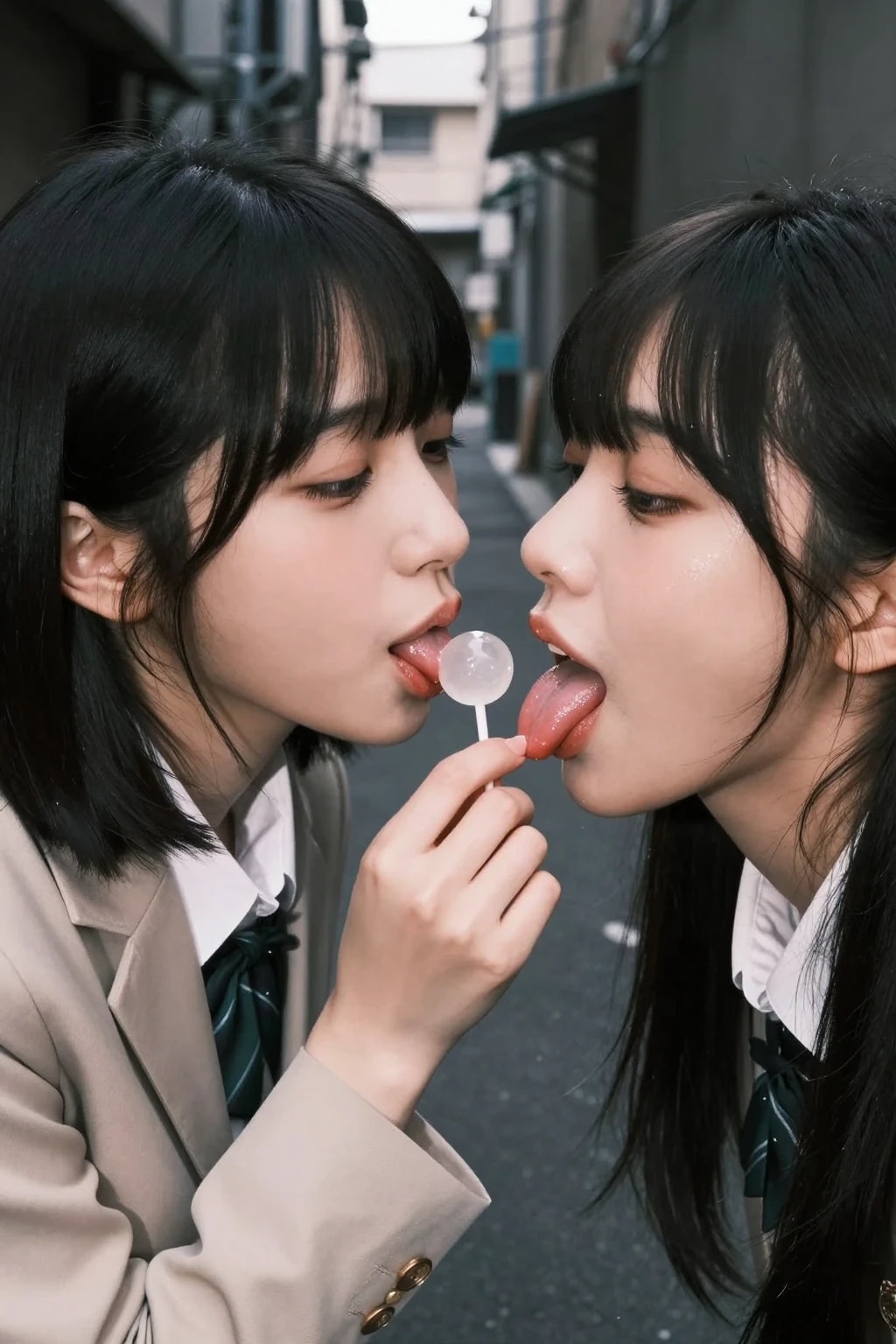 私にも舐めさせて