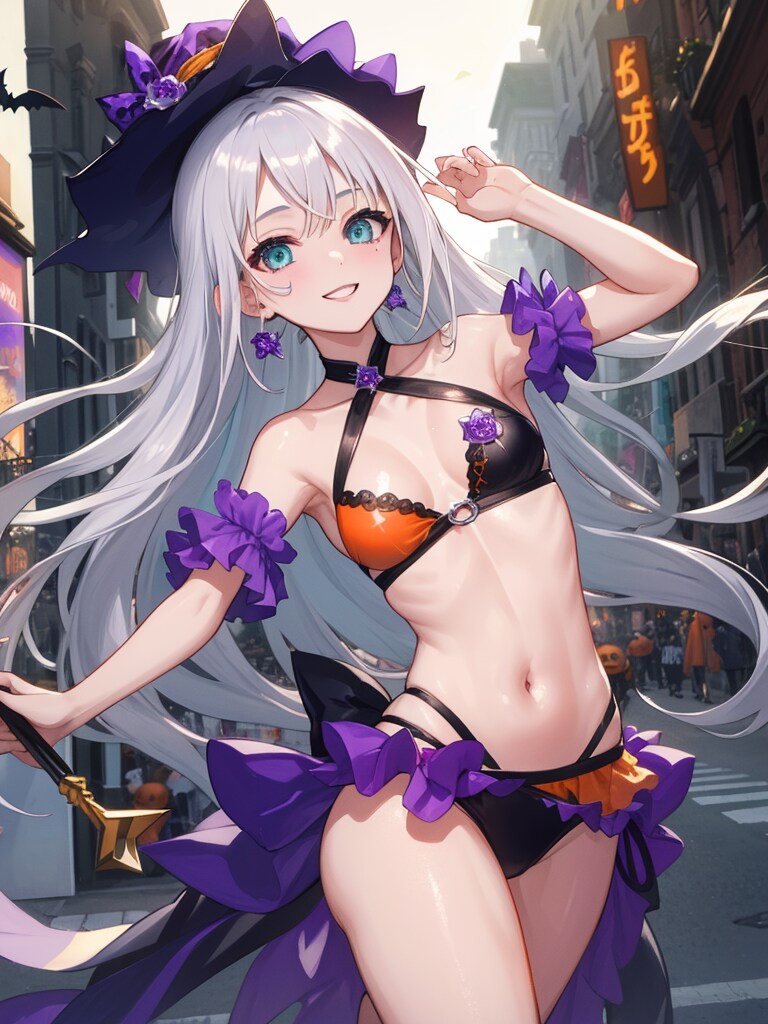 ハロウィンはコスプレで楽しみましょう。