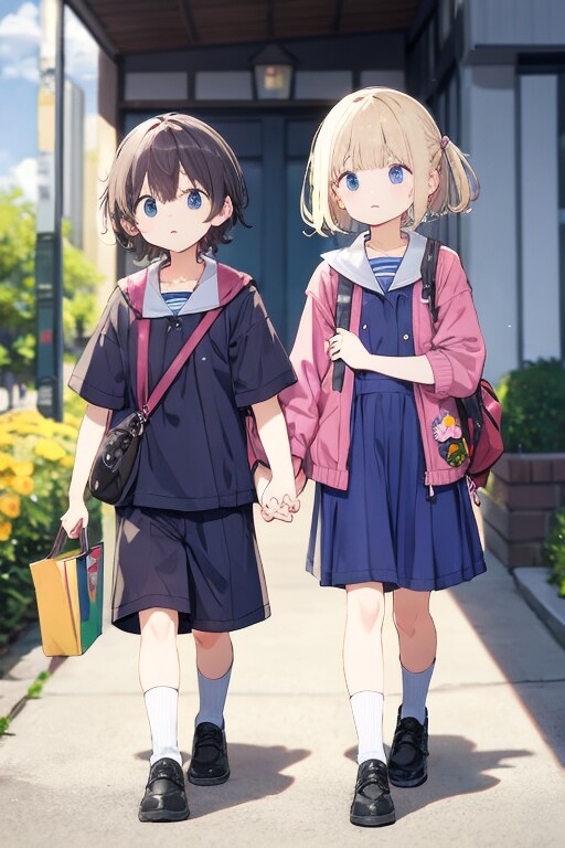 はっ…恋人つなぎだ | の人気AIイラスト・グラビア