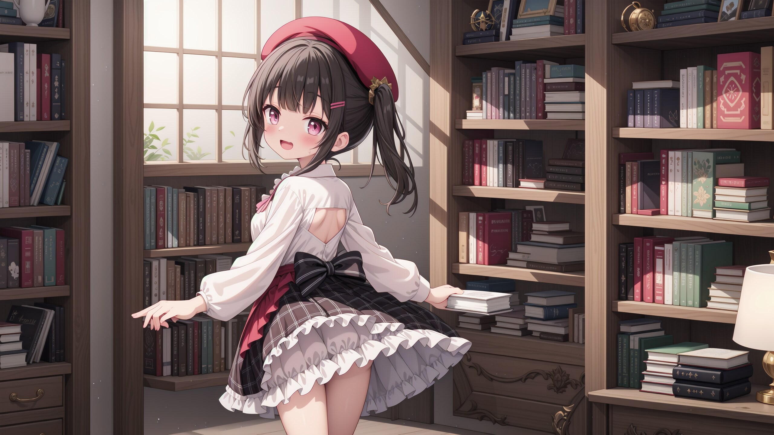 ベレー帽少女