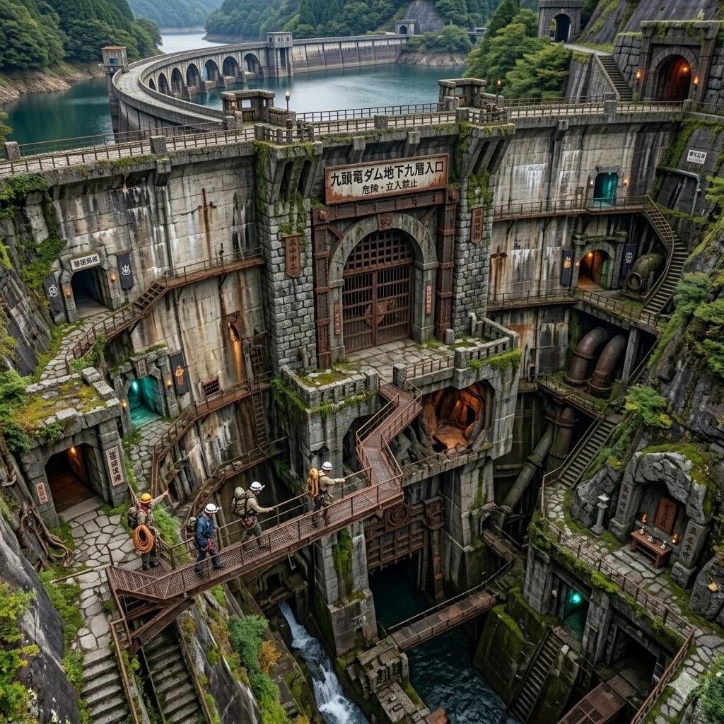 ダムを改造したダンジョン