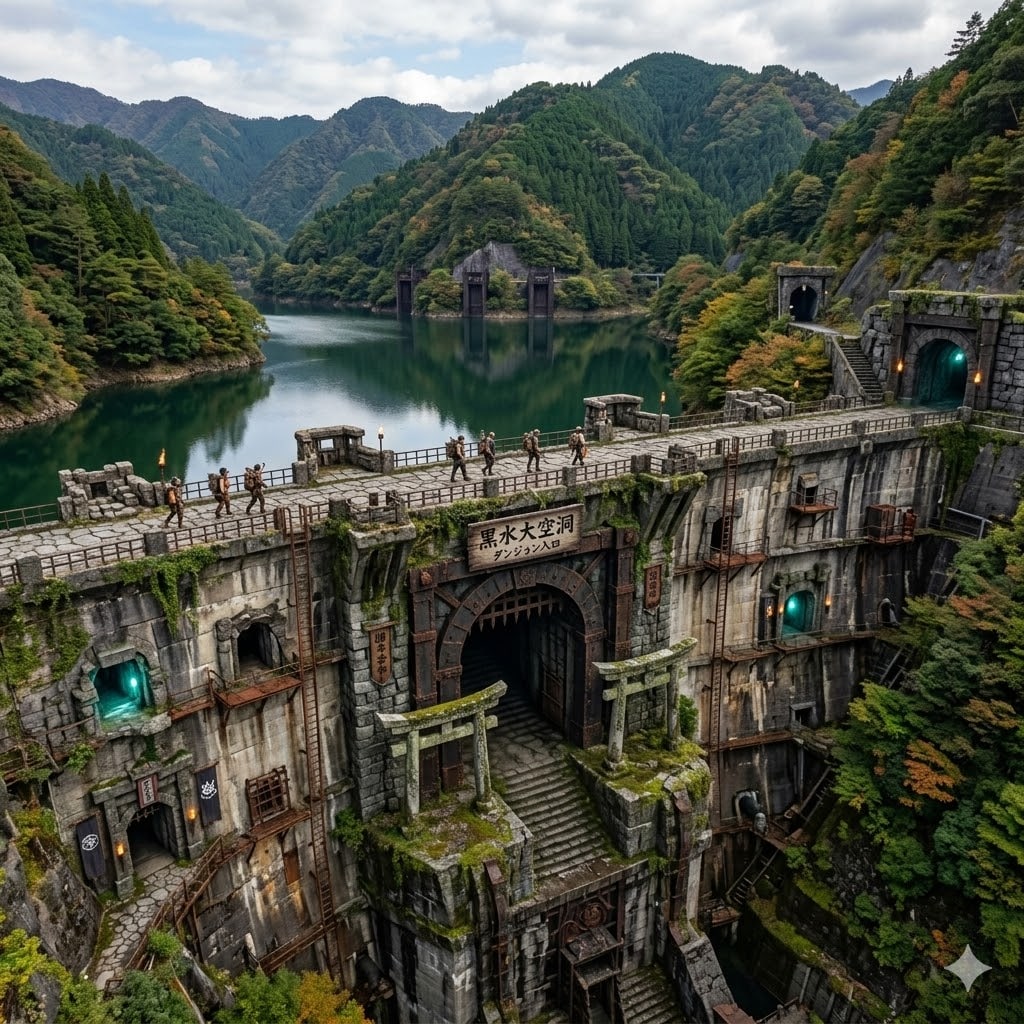 ダムを改造したダンジョン | の人気AIイラスト・グラビア