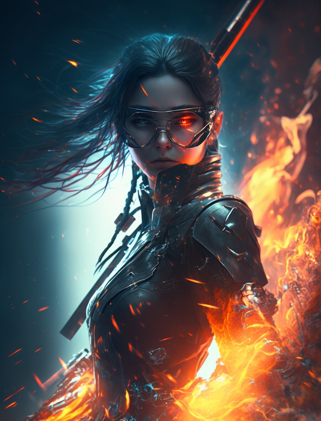 cyberpunk girl