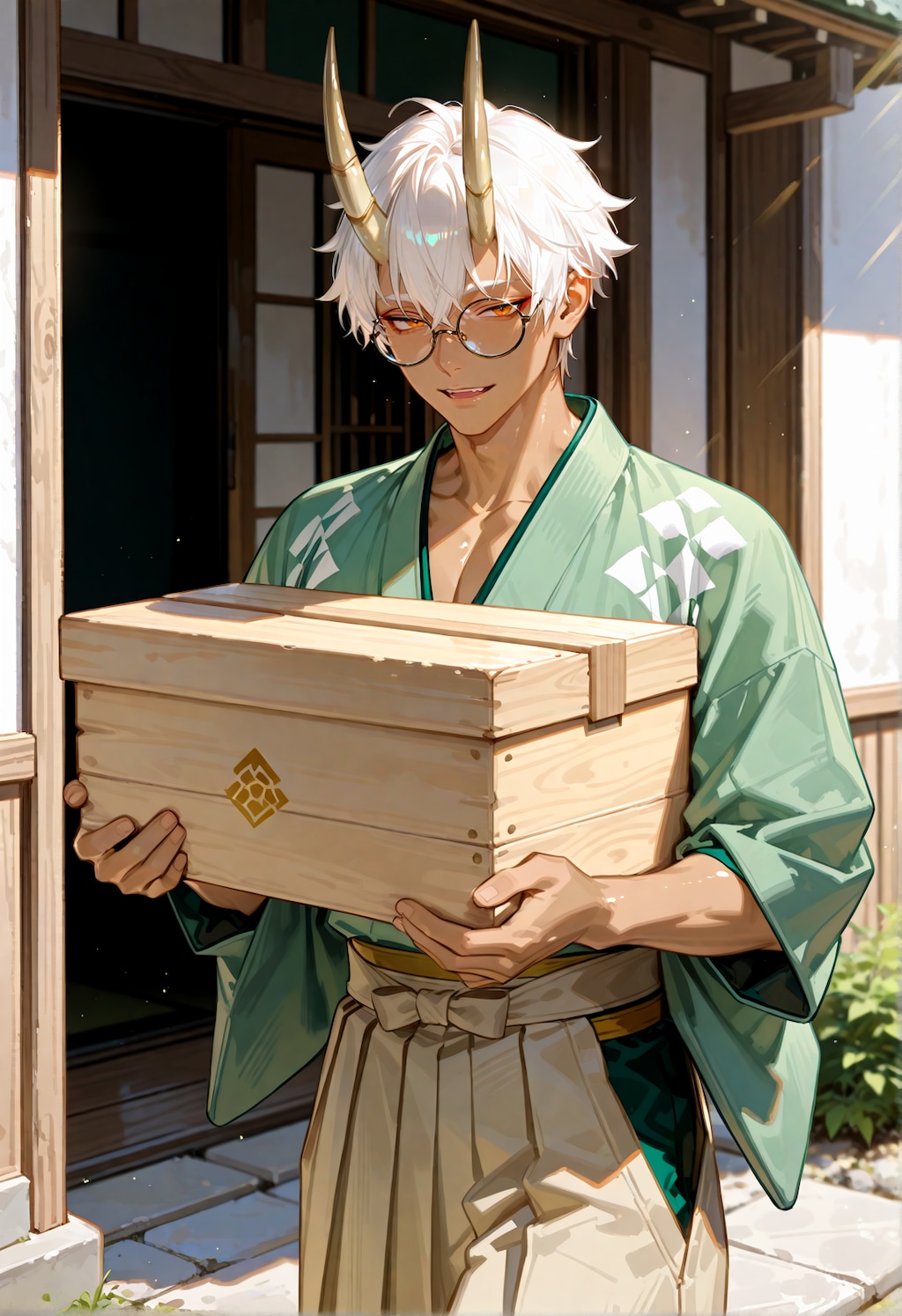 秋祭りの事務方くん。