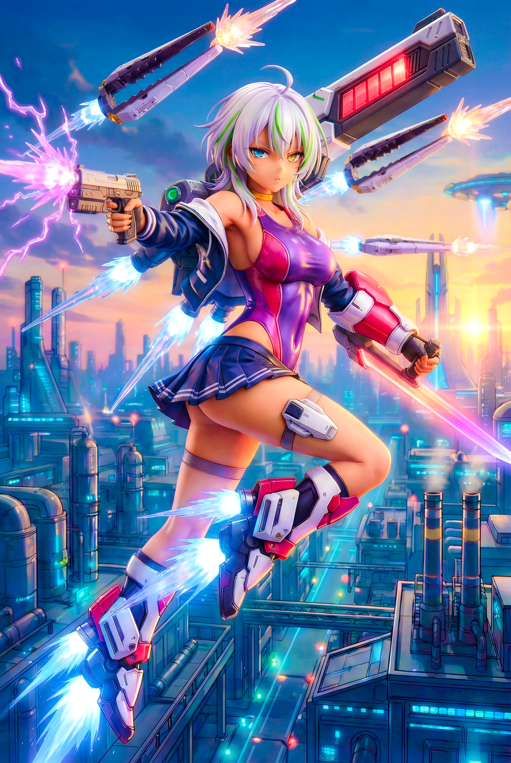 Competition Swimsuit Gal Platoon 001! | の人気AIイラスト・グラビア