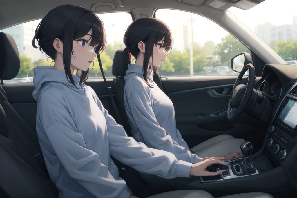 オートパイロットの自動車が走る？　-#V4B-