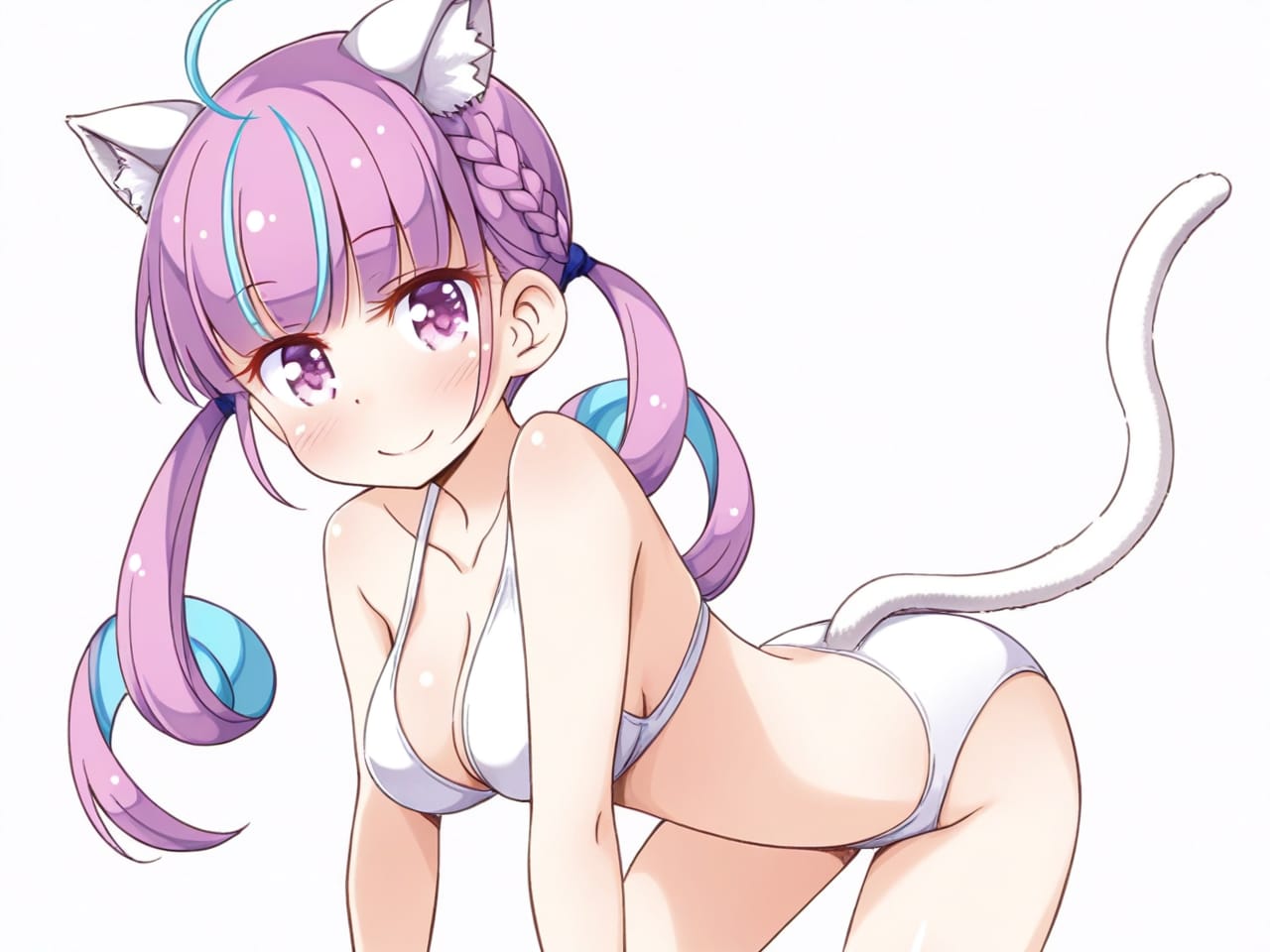 湊あくあ 猫ビキニ