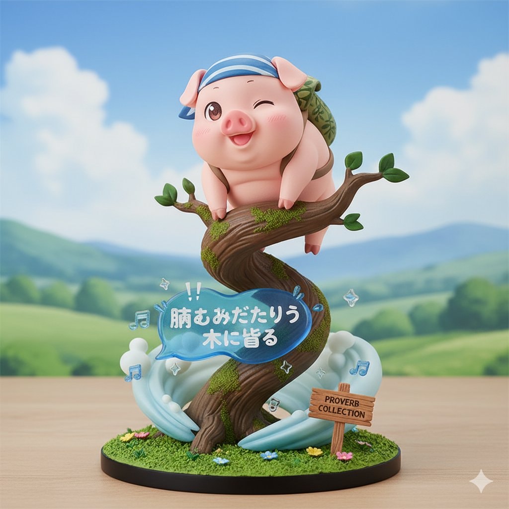 豚もおだてりゃ木に登る