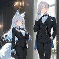狐耳執事とイケメン執事 2枚目