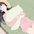 休日、家でだらしなく寝ている妹 2枚目