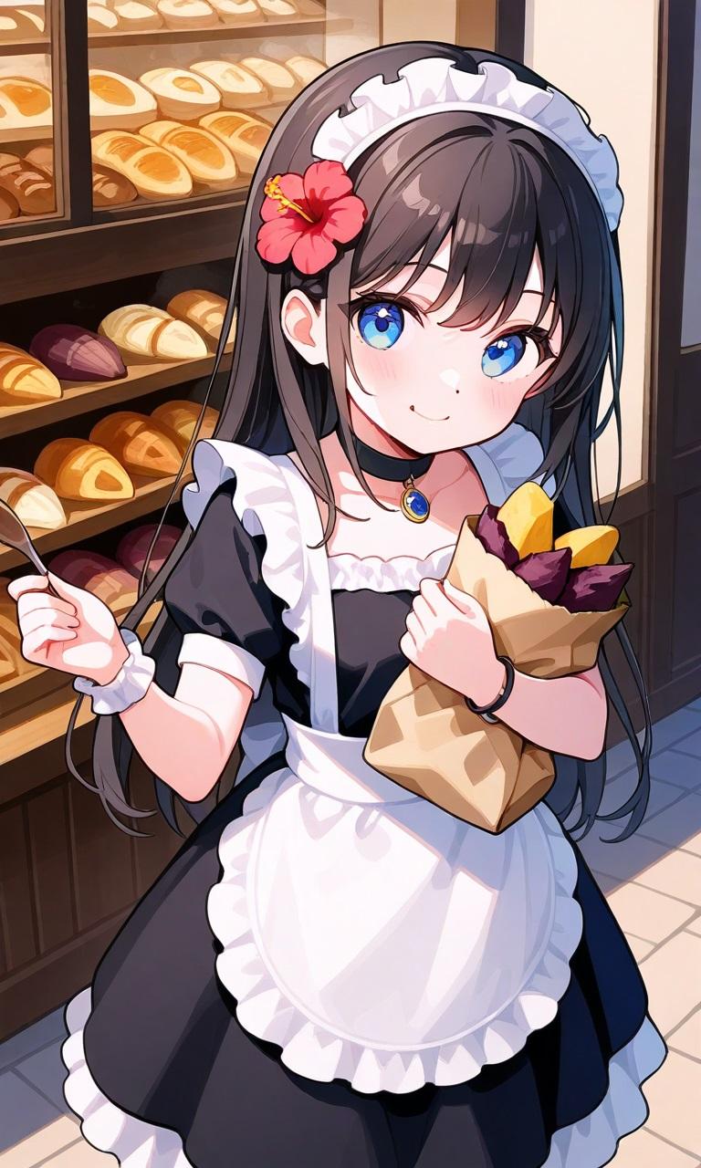 焼き芋買って帰ります　PixAI