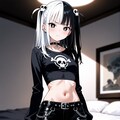 【今日の腹筋】多分新うちの子髑髏ちゃん(仮) 3枚目