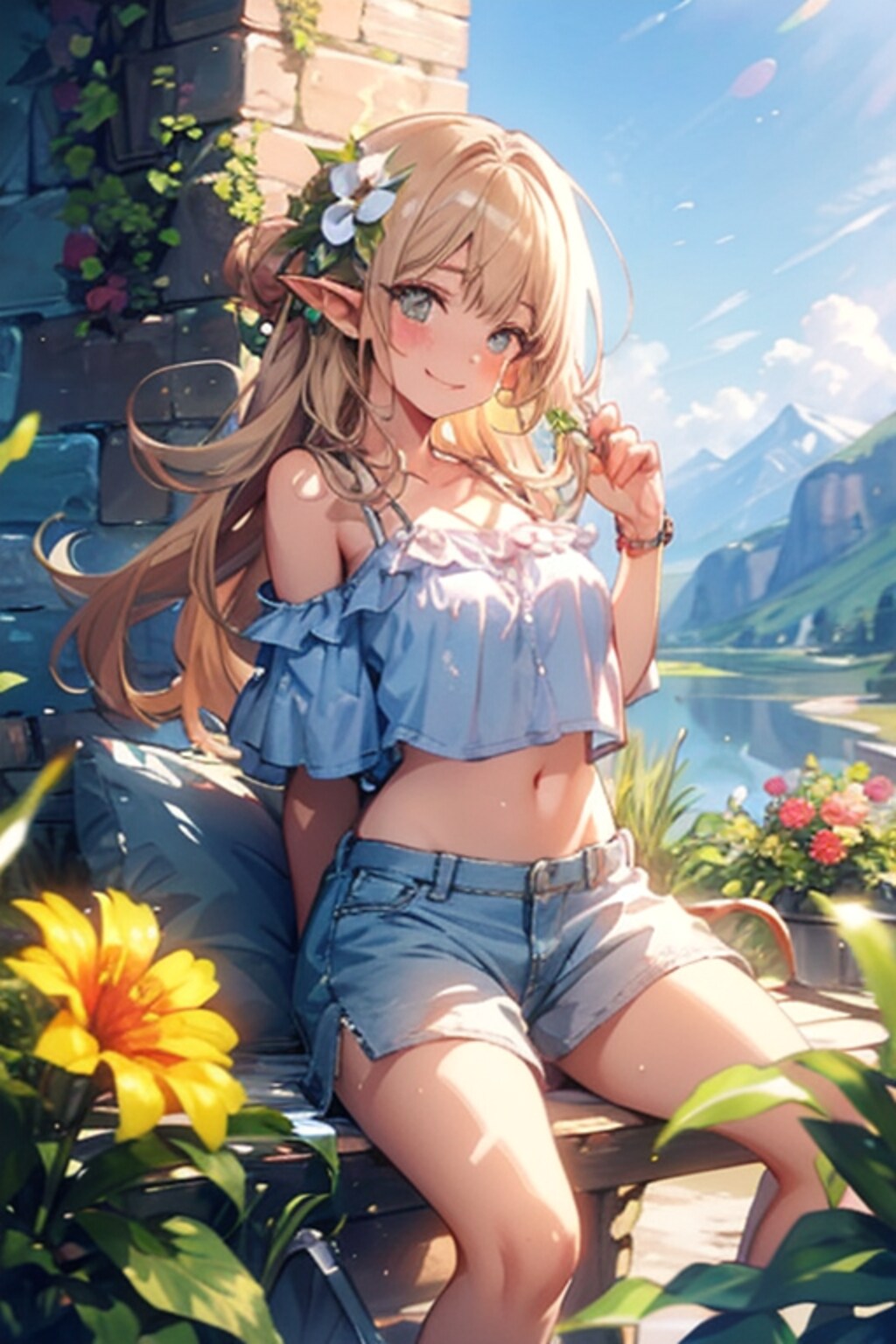 花とエルフさん