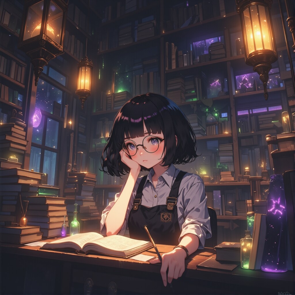 傾きかけている魔導書店経営