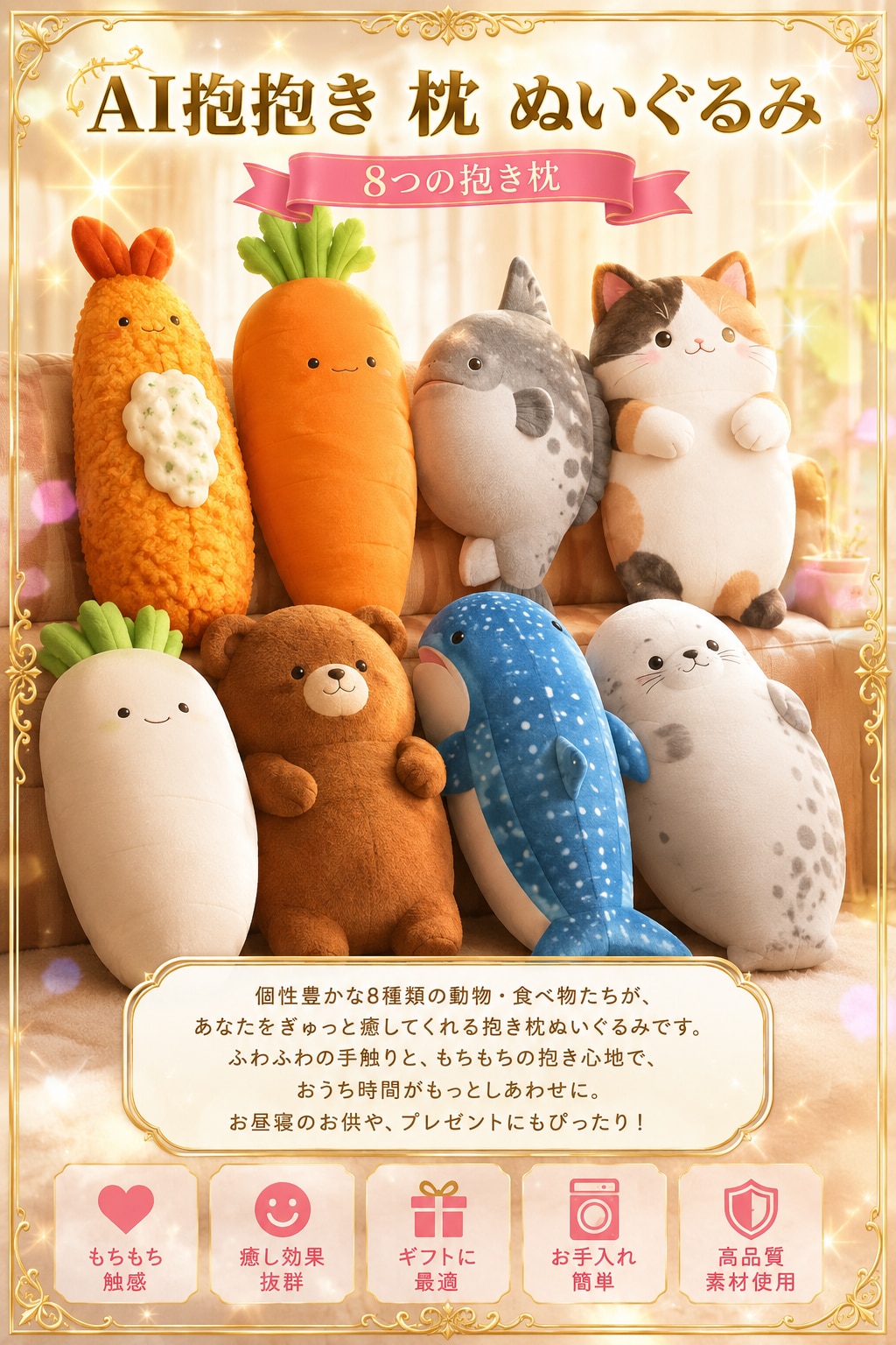 AI抱き 枕 ぬいぐるみ