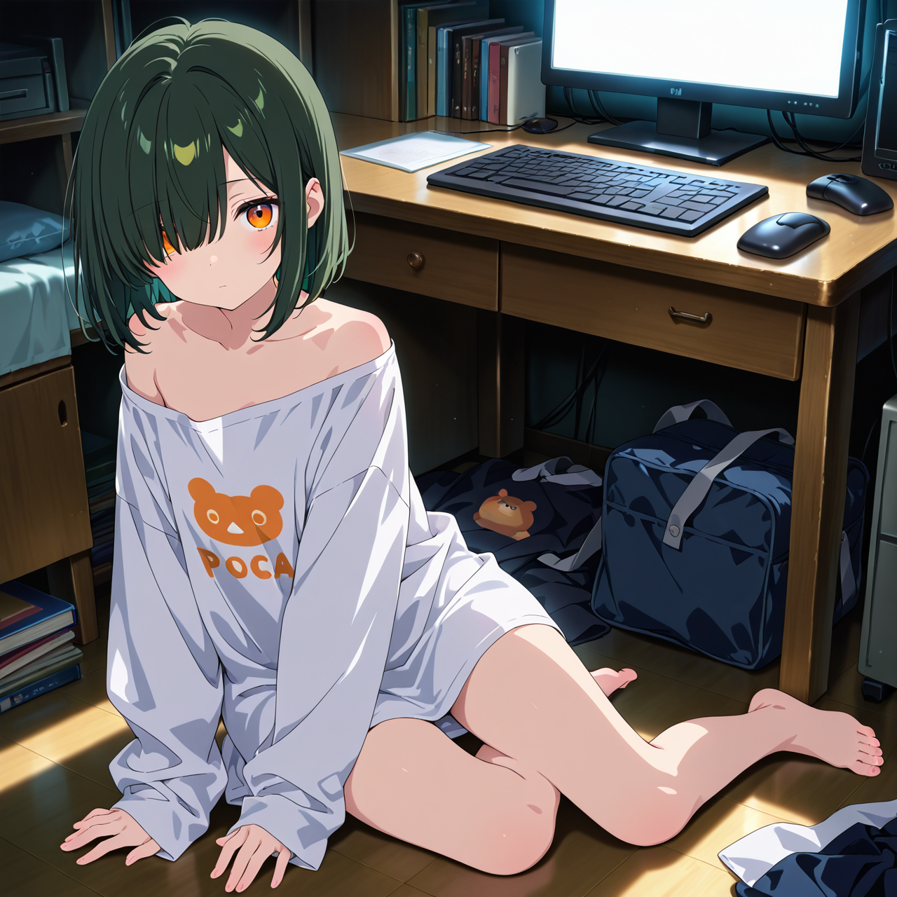 目隠れボブ子の休日