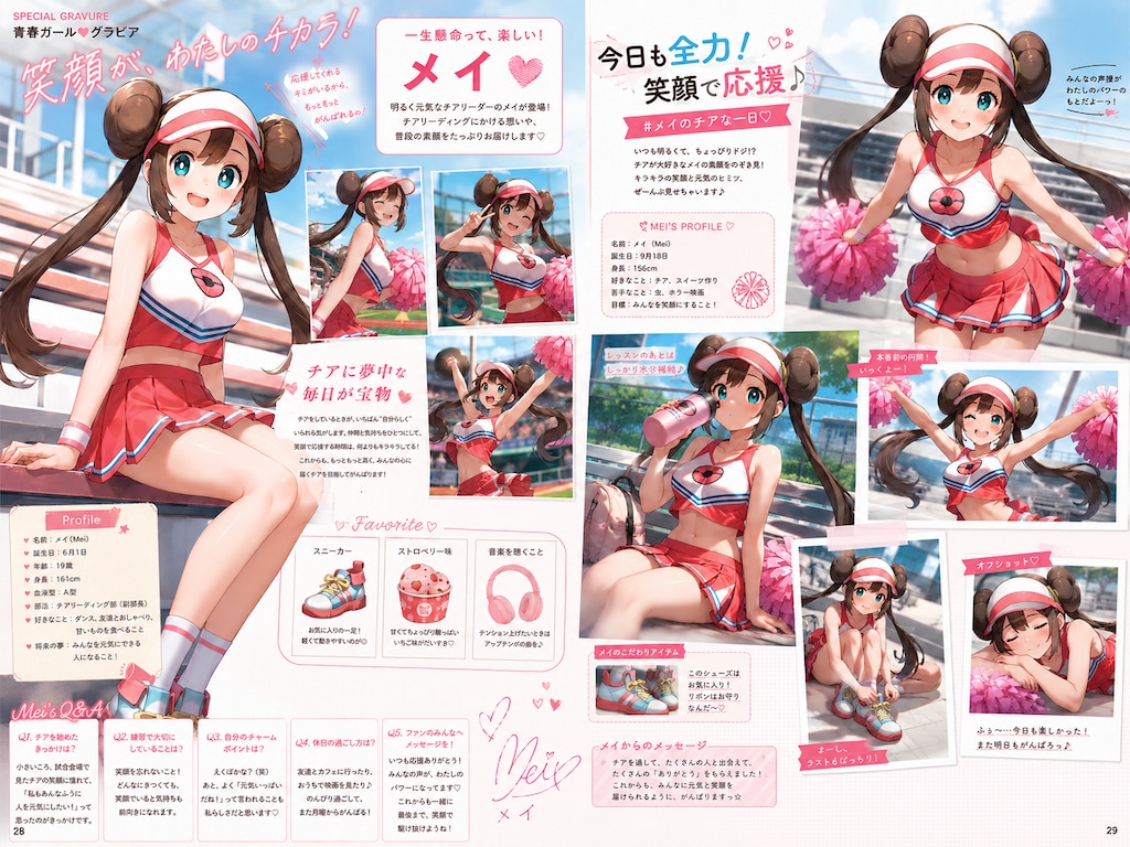 メイのグラビア雑誌