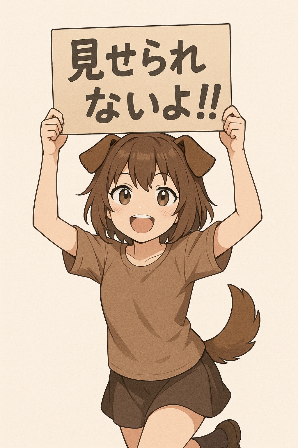 見せられない犬っ娘さん | の人気AIイラスト・グラビア