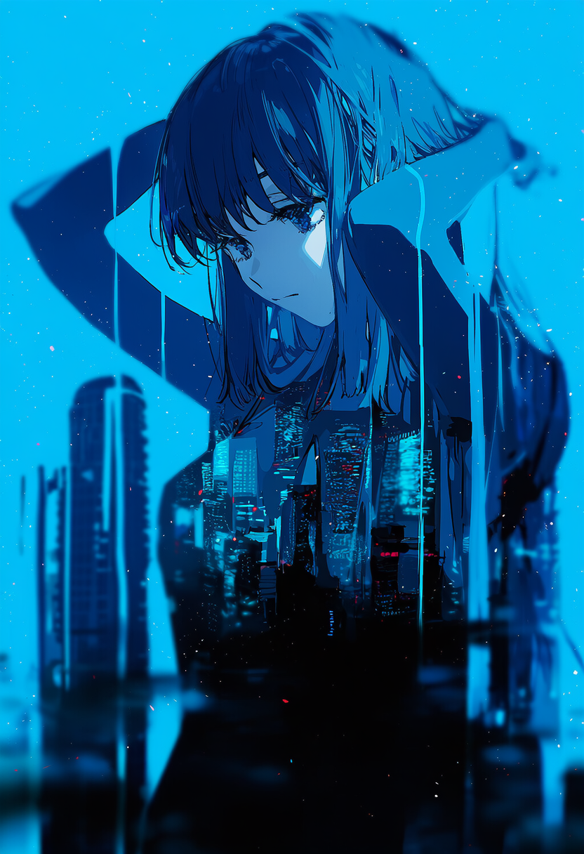 都会に染まっていく少女