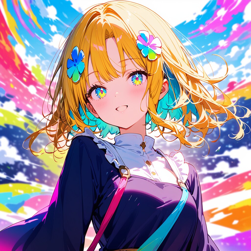 カラフルな少女