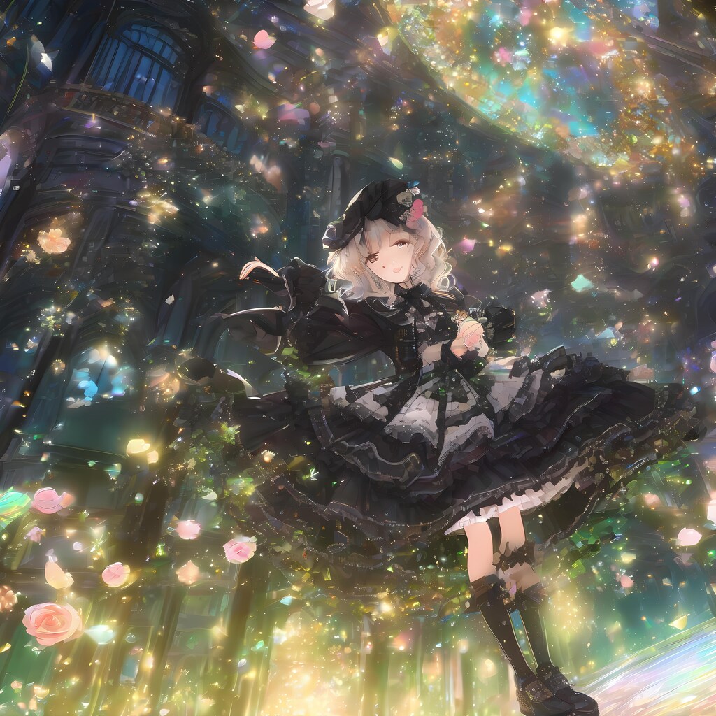 💓⭐花吹雪が舞うゴスロリ娘