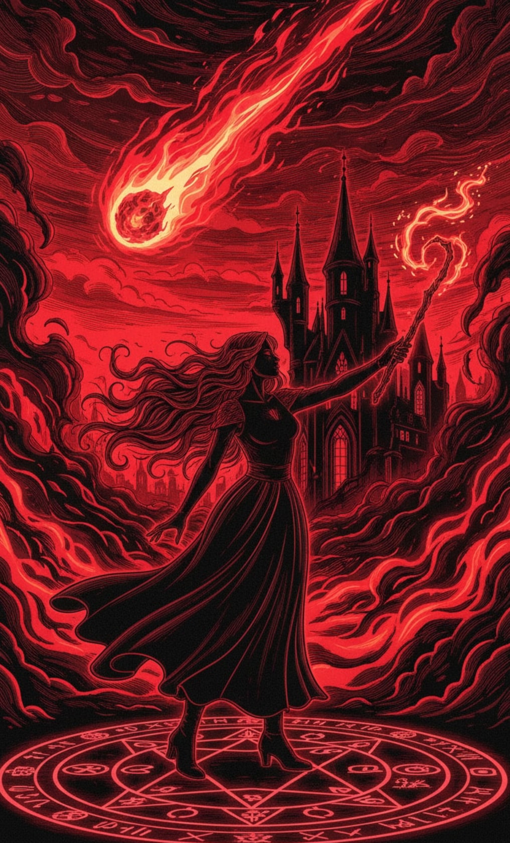 Red Witch & Meteorite | の人気AIイラスト・グラビア