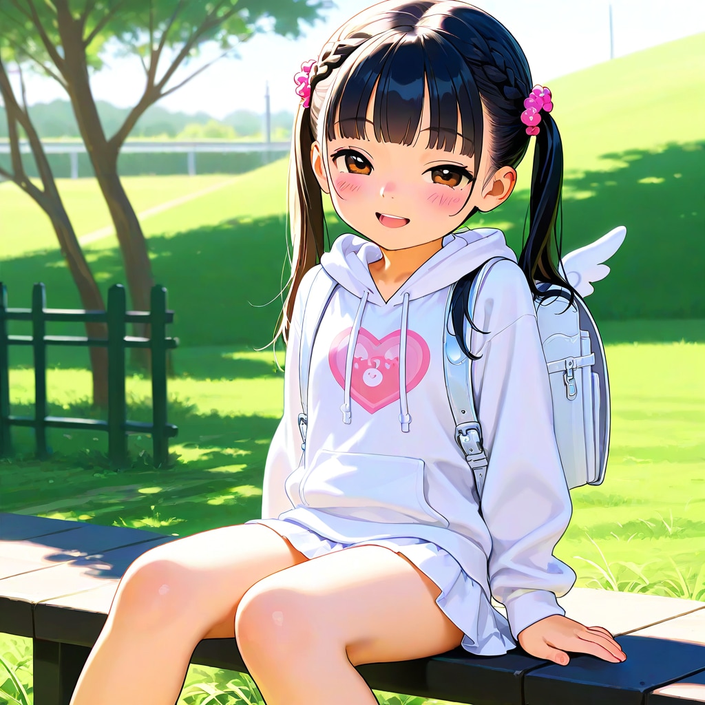ツインテ白子