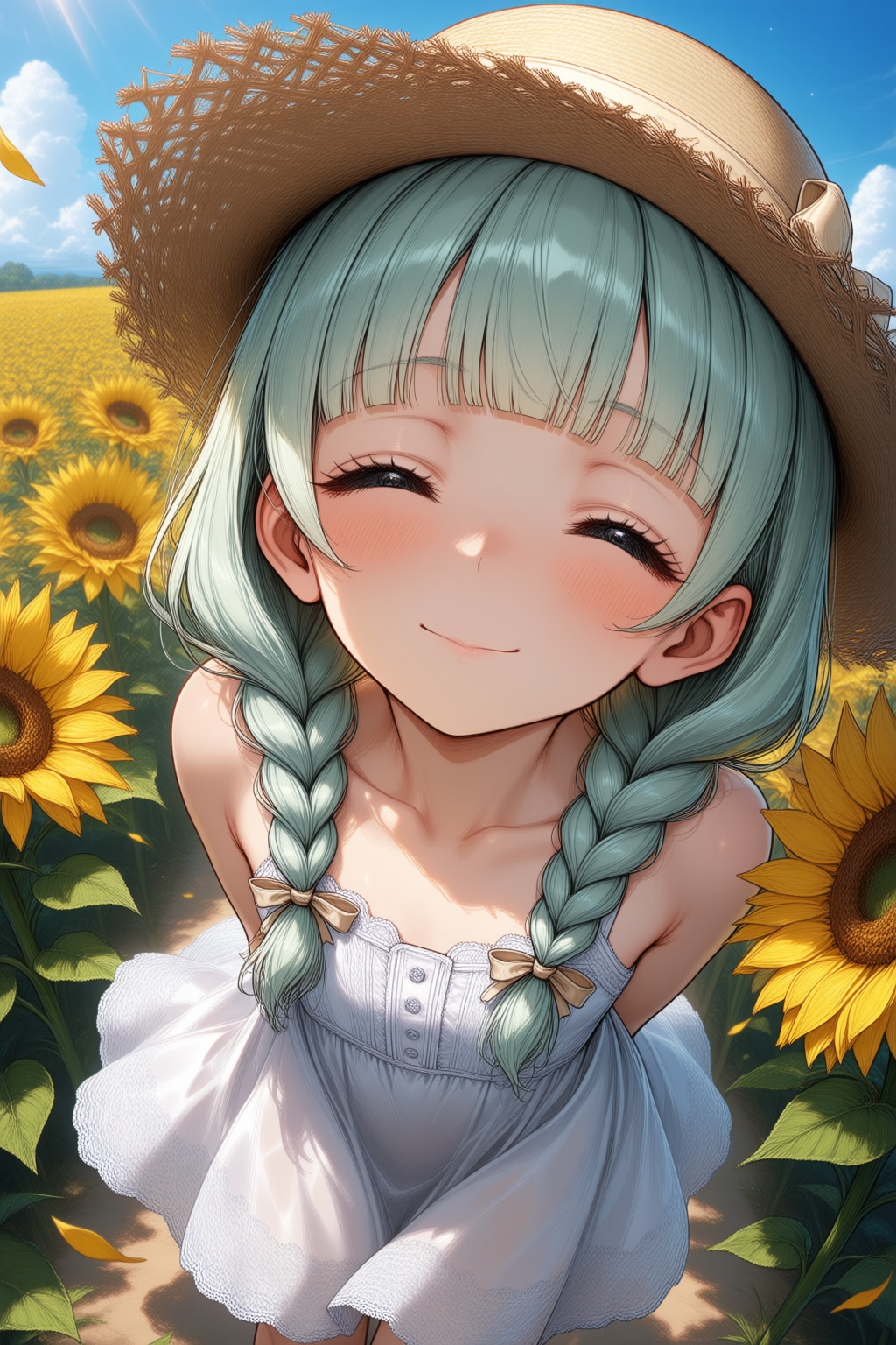 ミリィちゃんとひまわり畑
