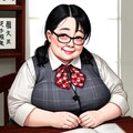 メガネ事務員さん1 2枚目