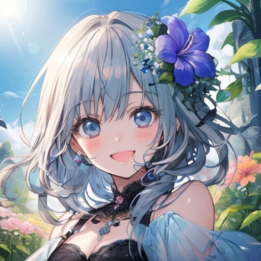 花になってニヒルに笑って | の人気AIイラスト・グラビア