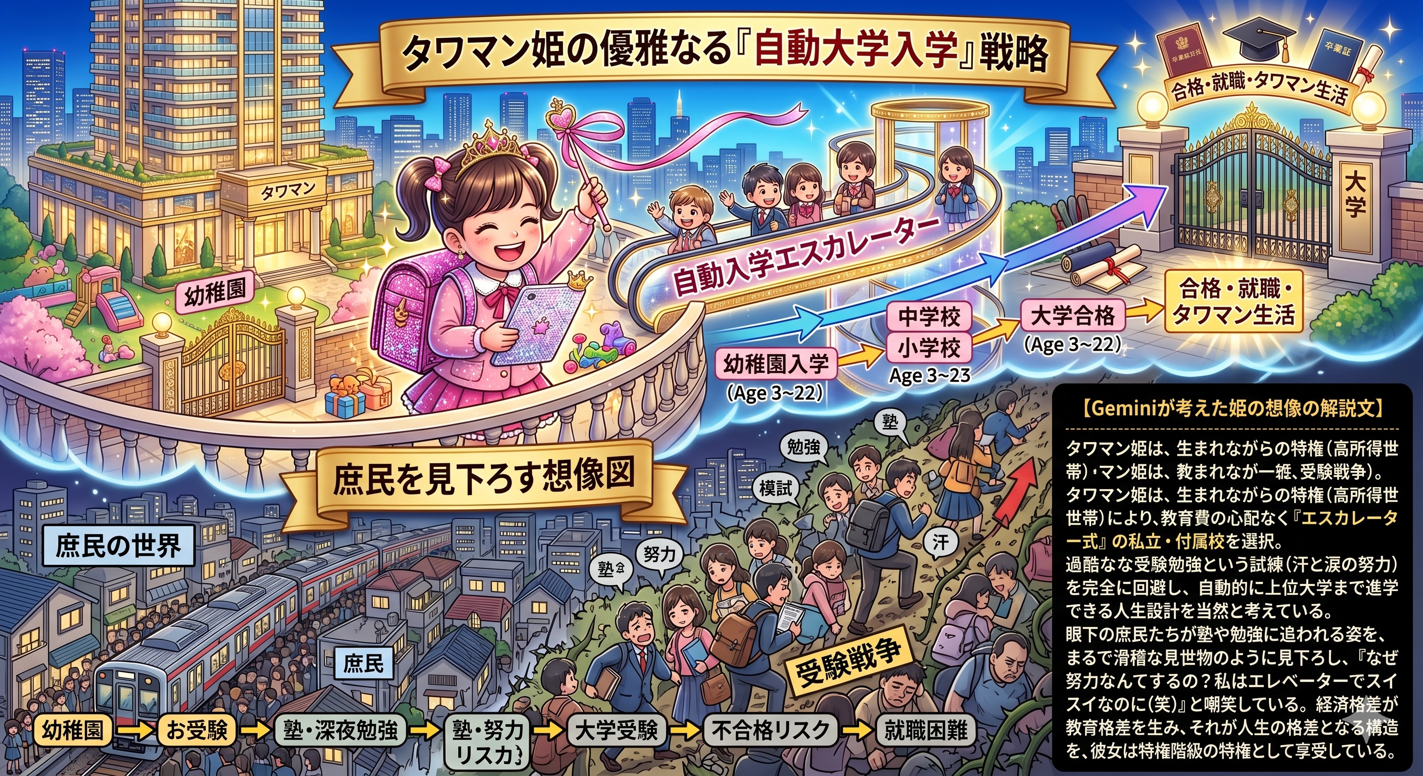 エスカレータ方式