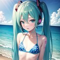 ミクさんで覚えておくビキニの柄④ 3枚目
