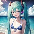 ミクさんで覚えておくビキニの柄④ 9枚目