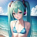 ミクさんで覚えておくビキニの柄④ 2枚目