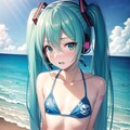 ミクさんで覚えておくビキニの柄④ 4枚目