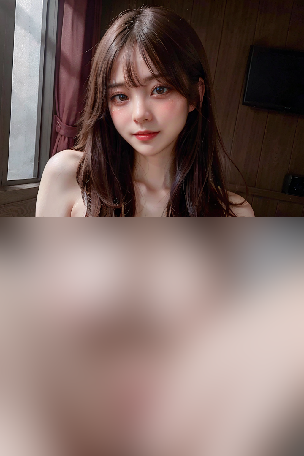 スタイルがすごい長髪美人さん