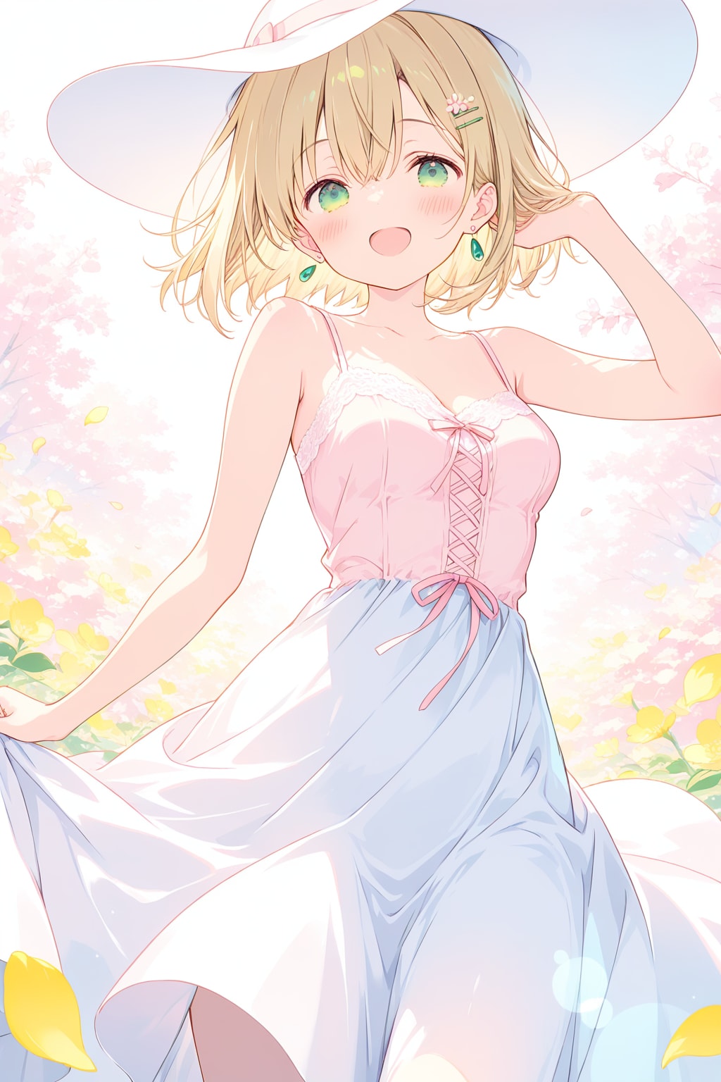キャミソールスカートのボブカット千鶴ちゃん