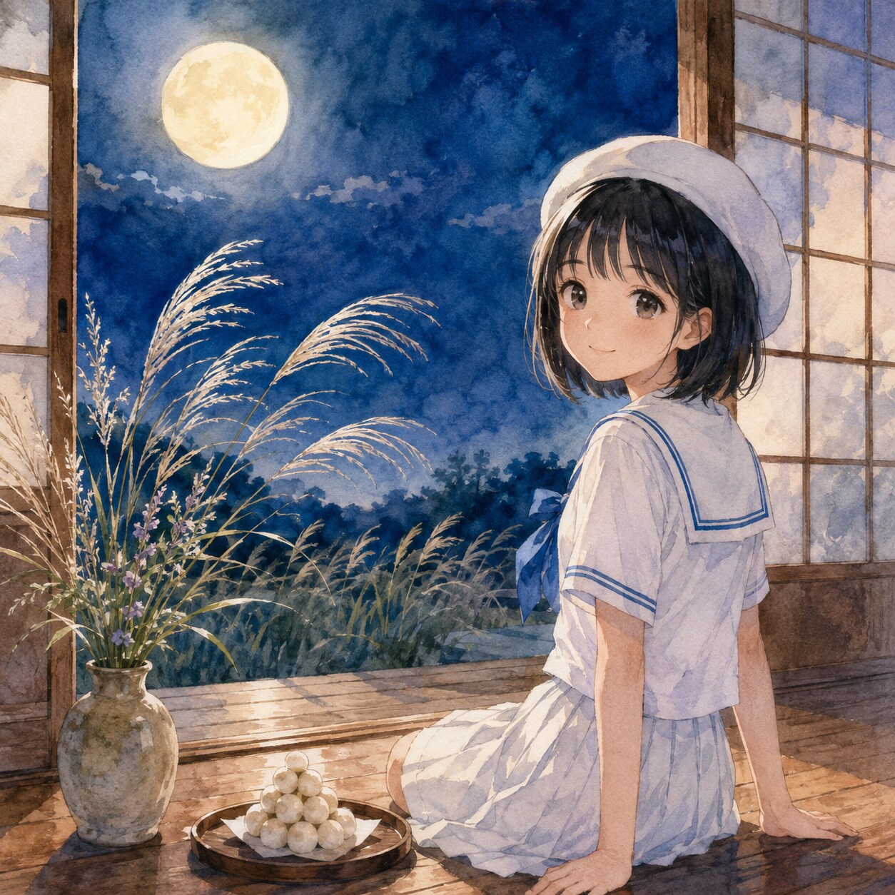 お月見 | の人気AIイラスト・グラビア