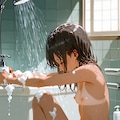 頭を洗う 6枚目
