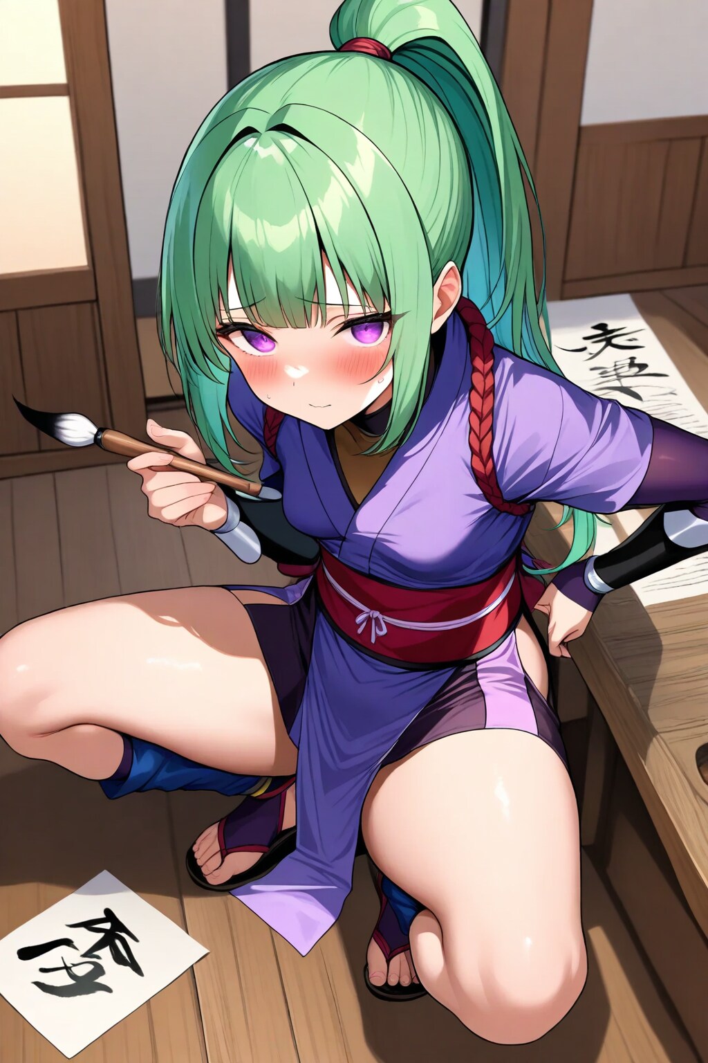 うちのこ書道